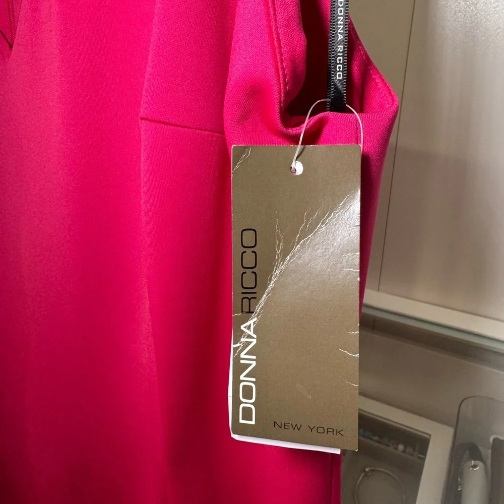 Donna Ricco Ruffle-Hem Sheath Dress - Picture 6 of 7